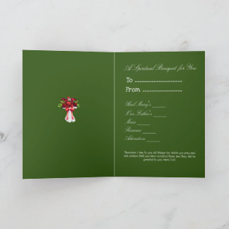 Christmas Spiritual Bouquet Card