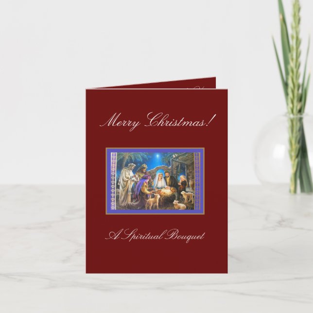 Christmas Spiritual Bouquet Card (Front)