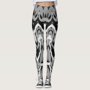 Christmas Spl. black white "Ratti_Creative_Arts Leggings