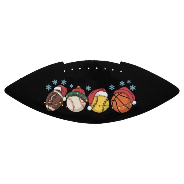 Christmas Sports Balls Lights Santa Family Sport (Panel)