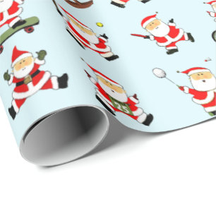 Christmas Sports Fan Holiday Gift Wrapping Paper