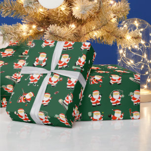 Christmas Sports Holiday Gift Wrapping Paper