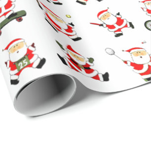 Christmas Sports Holiday Gift Wrapping Paper