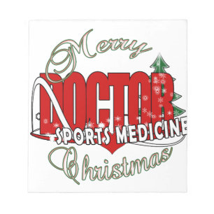 CHRISTMAS SPORTS MEDICINE DOCTOR NOTEPAD