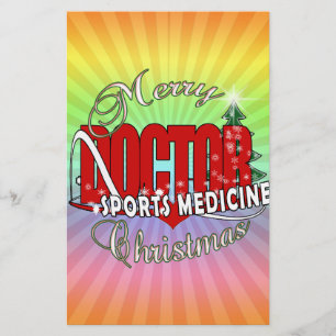 CHRISTMAS SPORTS MEDICINE DOCTOR STATIONERY