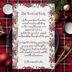 Christmas spray border holiday stationery