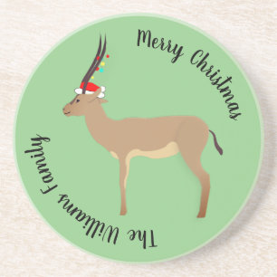 Christmas Springbok Coaster