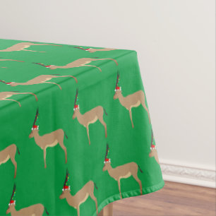 Christmas Springbok Tablecloth