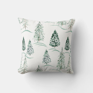 Christmas, spruce, Christmas tree, forest, snow, Cushion