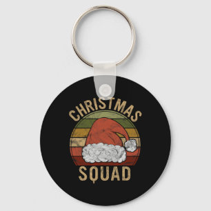 Christmas Squad Costume Gift Santa Matching Family Key Ring