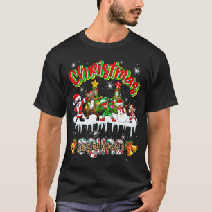 Christmas Squad Dabbing Pug Dog Santa Reindeer Elf T-Shirt