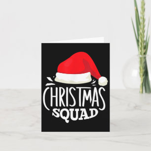 Christmas Squad Family Group Matching Christmas Pa Card