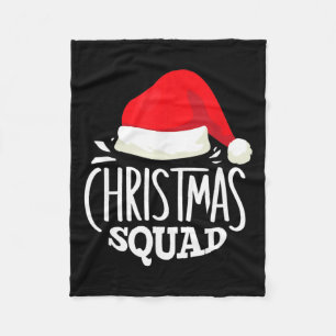 Christmas Squad Family Group Matching Christmas Pa Fleece Blanket