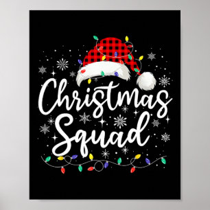 Christmas Squad Family Group Matching Christmas Pa Poster