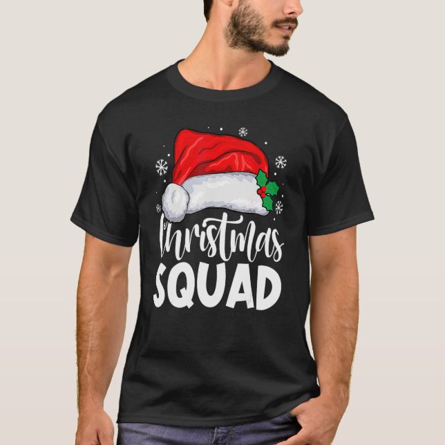 Christmas Squad Family Group Matching Christmas Pa T-Shirt (Front)