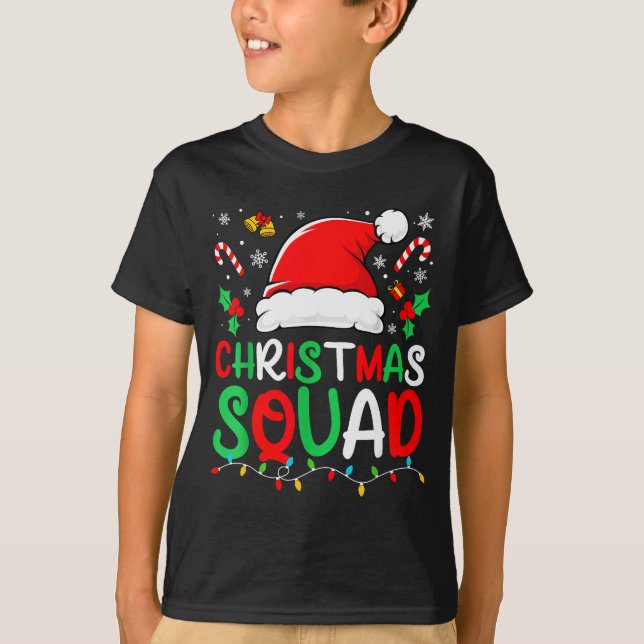 Christmas Squad Family Group Matching Christmas Pa T-Shirt (Front)