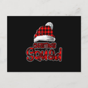 Christmas Squad Family Group Matching Funny Xmas P Invitation Postcard