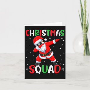 Christmas Squad Family Group Matching Santa Boys M Card