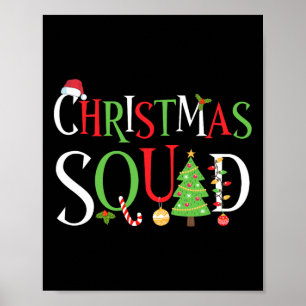 Christmas Squad Family Matching Funny Xmas Poster