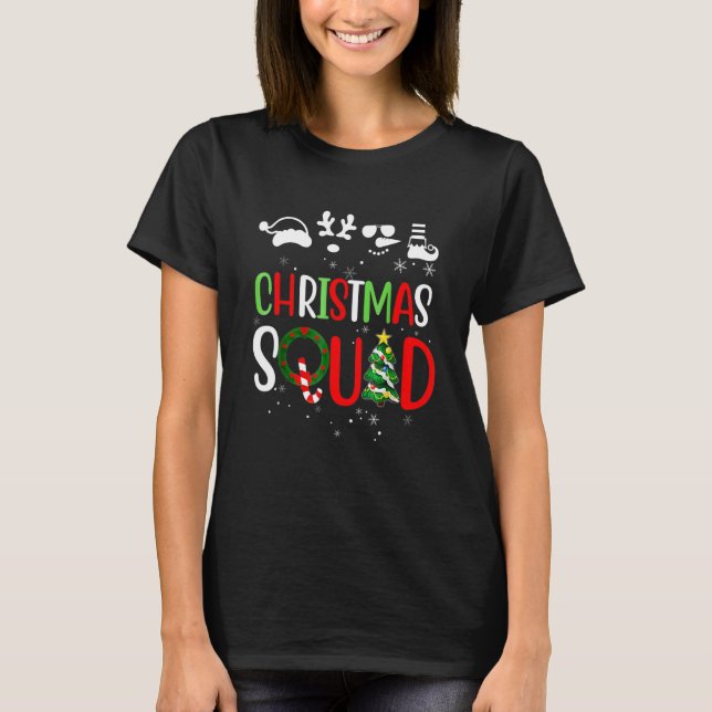 Christmas Squad Family Matching Pajamas Xmas Boys  T-Shirt (Front)