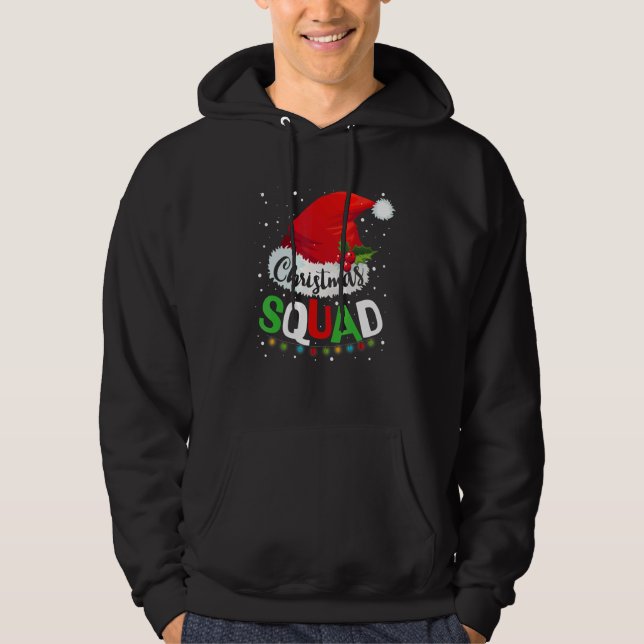 Christmas Squad Family Matching Pajamas Xmas Hoodie (Front)