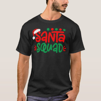 Christmas Squad Family Matching Xmas Santa Squad T-Shirt