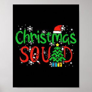 Christmas Squad Family Xmas Crew Men Women Boys Gi Poster