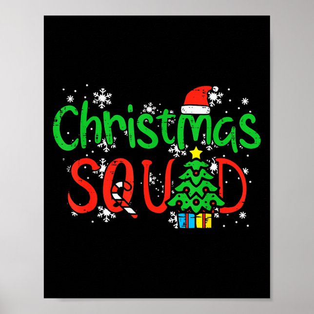 Christmas Squad Family Xmas Crew Men Women Boys Gi Poster (Front)