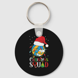 Christmas Squad Funny Xmas Christmas Lights Volley Key Ring