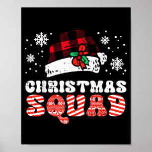 Christmas Squad Funny Xmas Crew Team Matching Kids Poster