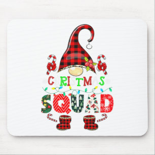 Christmas Squad Funny Xmas Gnome Family Matching P Mouse Pad