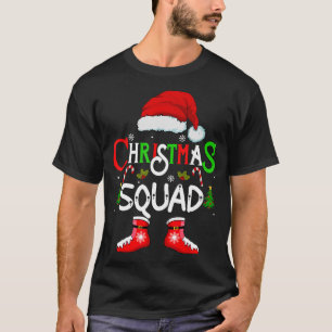 Christmas Squad Funny Xmas santa Family Pyjamas cr T-Shirt