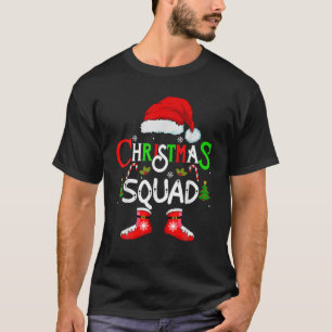 Christmas Squad Funny Xmas Santa Family Pyjamas Cr T-Shirt