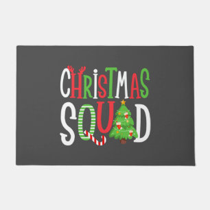 Christmas Squad Funny Xmas Tree Family Matching Doormat