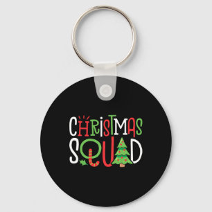 Christmas Squad Funny Xmas Tree Family Matching Pa Key Ring