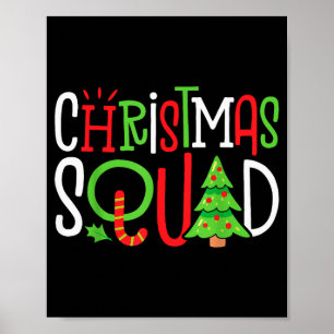 Christmas Squad Funny Xmas Tree Family Matching Pa Poster