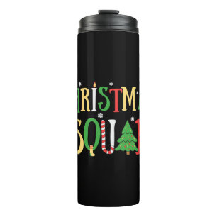 Christmas Squad Funny Xmas Tree Thermal Tumbler