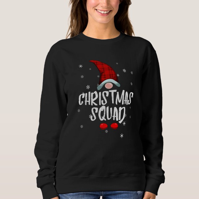 Christmas Squad Gnome Family Christmas Pajama Xmas Sweatshirt (Front)
