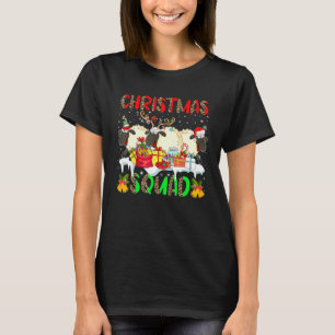 Christmas Squad Leopard Three Santa Reindeer Elf S T-Shirt