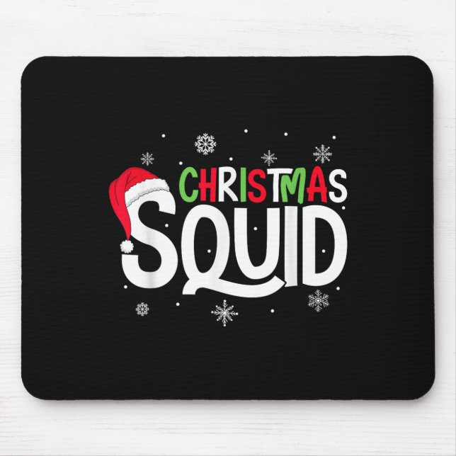 Christmas Squad Matching Family Group Santa Elf Xm Mouse Pad (Front)