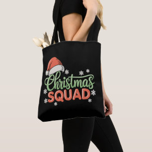 Christmas Squad Matching Family Santa Xmas Holiday Tote Bag