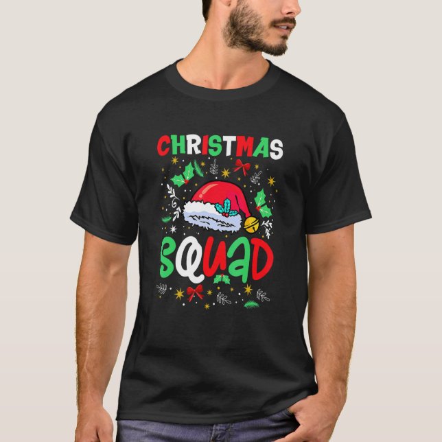 Christmas Squad Pajama Party Family Boys Girls Hol T-Shirt (Front)