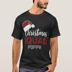 Christmas Squad Poppa Matching Christmas Funny Paj T-Shirt