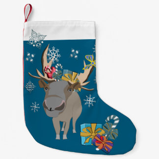 Christmas squad, reindeer small christmas stocking