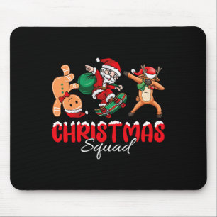 Christmas Squad Santa Dabbing Elf Family Matching Mouse Pad