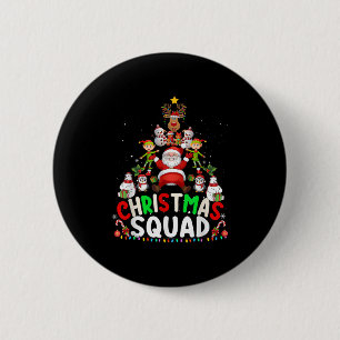 Christmas Squad Santa Elf Tree Xmas Family Matchin 6 Cm Round Badge