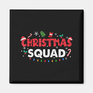Christmas Squad Santa Family Matching Group Xmas B Magnet