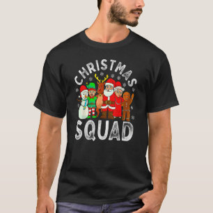 Christmas Squad Santa Family Matching Pajamas Xmas T-Shirt
