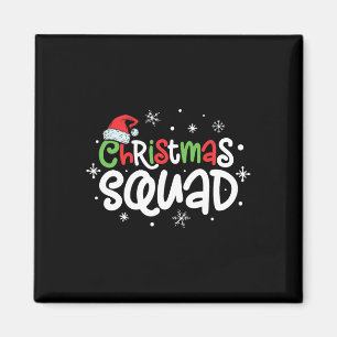 Christmas Squad Santa Family Matching Pyjamas Xmas Magnet