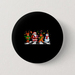 Christmas Squad Santa Gingerbread Xmas Men Women K 6 Cm Round Badge
